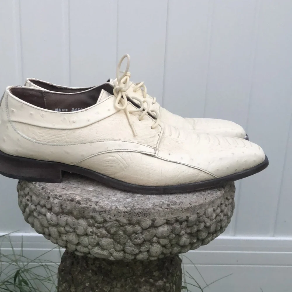 Stacy Adams Men’s Ivory Dress Up Shoes Size : 12M - Picture 4 of 13